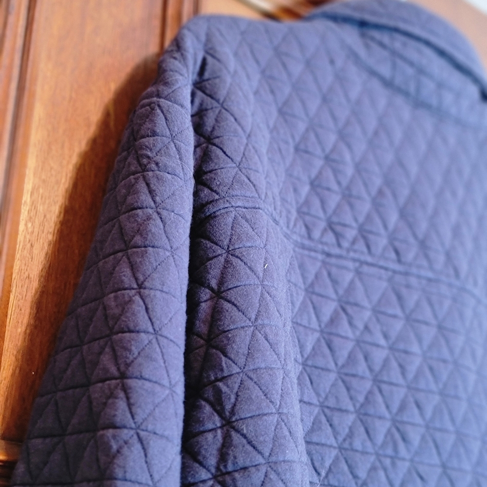 NWT-Robert Graham Tulano Quilted Shirt Jacket Navy Size 1X-Retail $355.00 - Picture 6 of 16